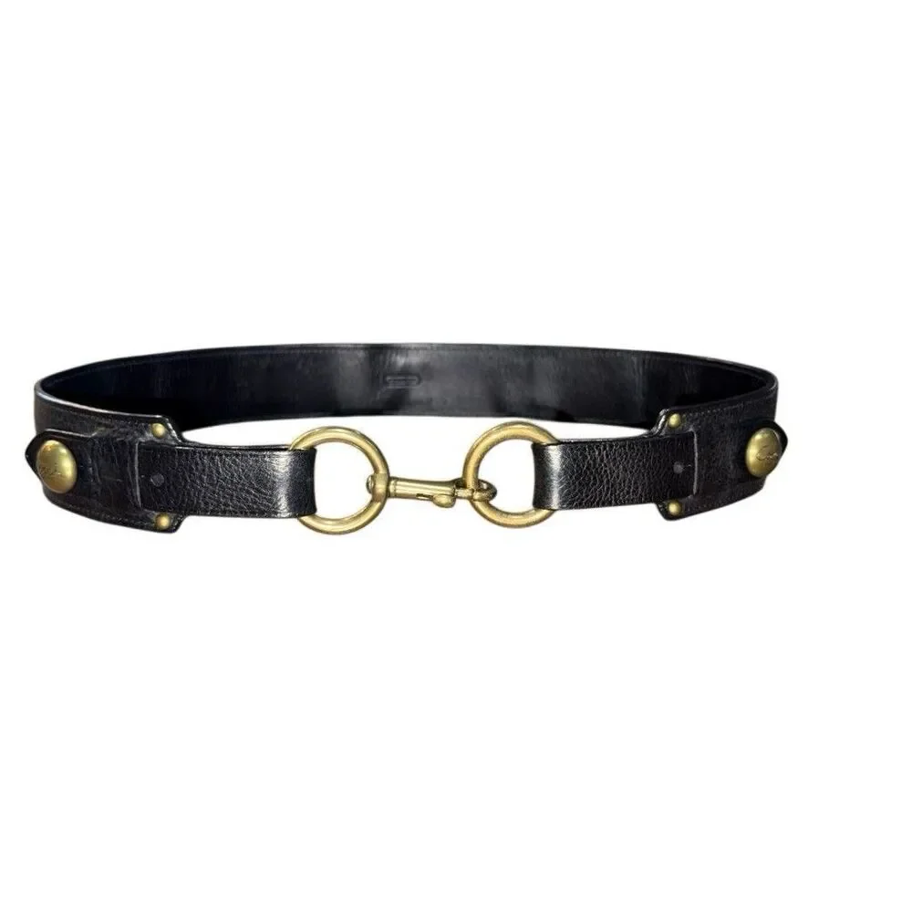 Coach Dog Leash Belt Black Small
